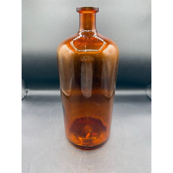 Vintage American Amber Glass Apothecary/Medicine Bottle - great cond - Picture 2 of 7